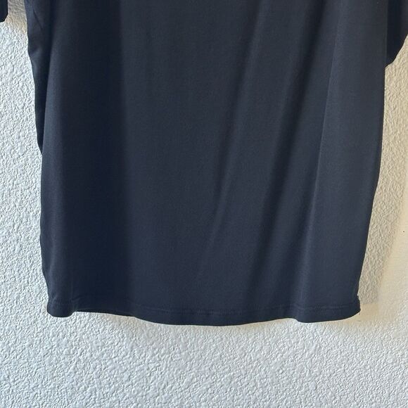 41 Hawthorn Black Tunic Top Women’s Size L Bat Wing Sleeves Tapered Waist - Picture 3 of 7